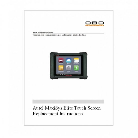 Touch Screen Panel Digitizer Replacement for Autel MaxiSys EliteAutel